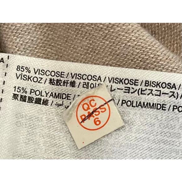 MNG Mango Beige / Cream Long Sleeve Lightweight Turtleneck Sweater, Size M - Picture 6 of 9